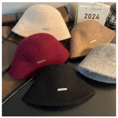 Reversible Lambswool Winter Bucket Hat