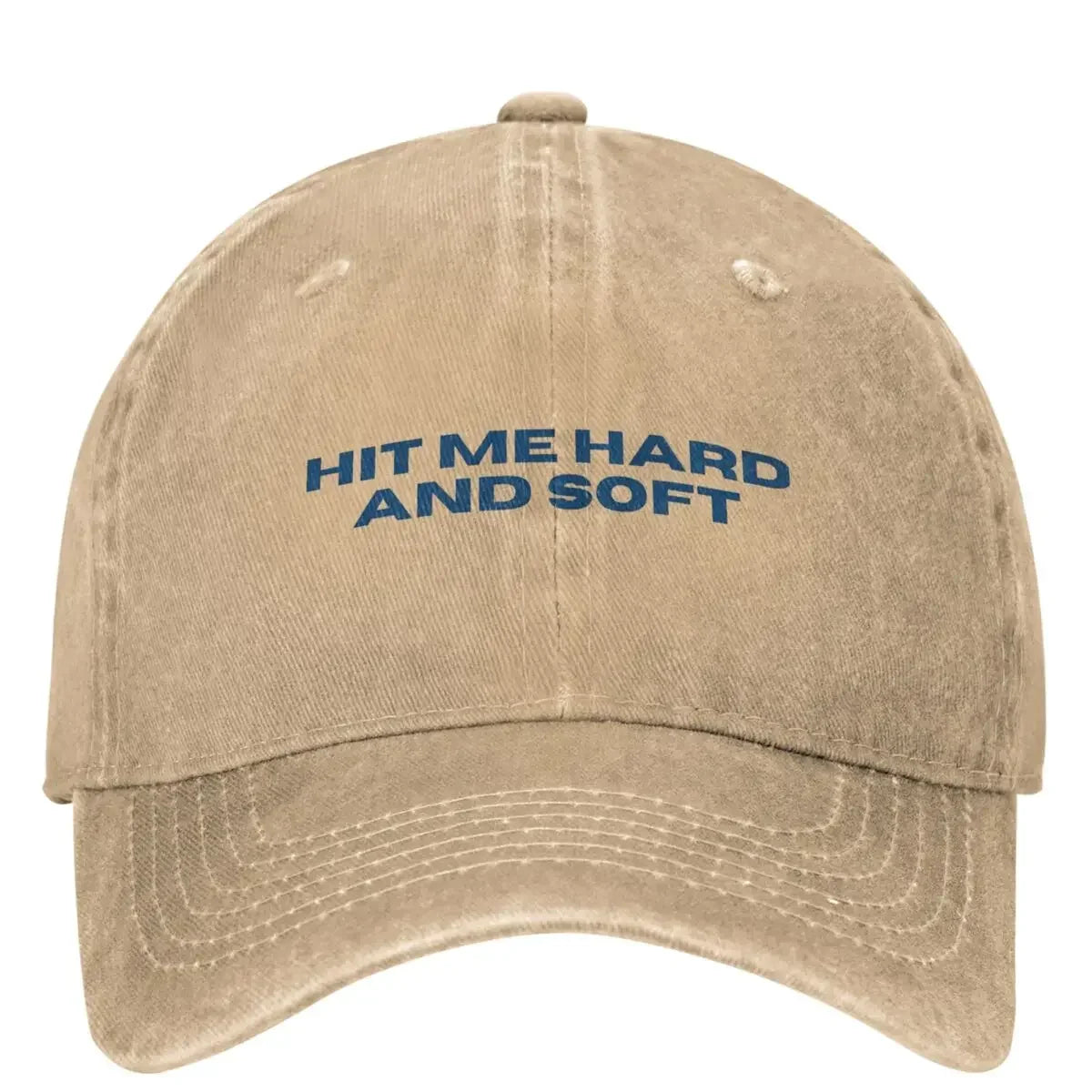 Billie Hit Me Hard Soft Distressed Baseball Cap