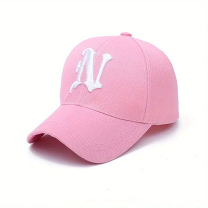 Four Seasons Embroidered N Letter Unisex Baseball Cap