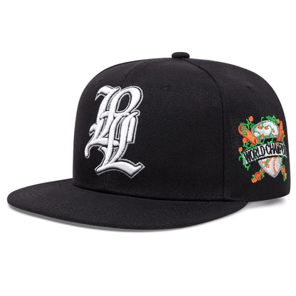 Unisex Letter Embroidery Snapback Baseball Cap