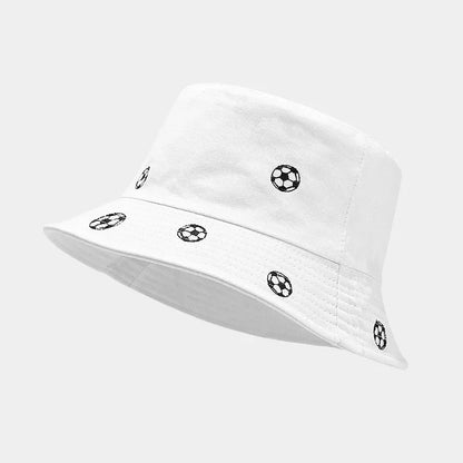 Four Seasons Cotton Embroidery Travel Bucket Hat