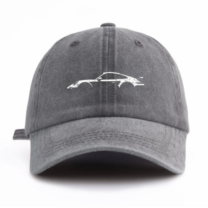 Vintage 911 Print Minimalist Dad Baseball Cap