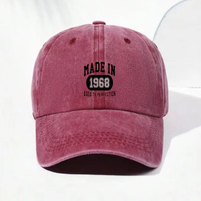 1968 Vintage Washed Cotton Retro Classic Baseball Cap
