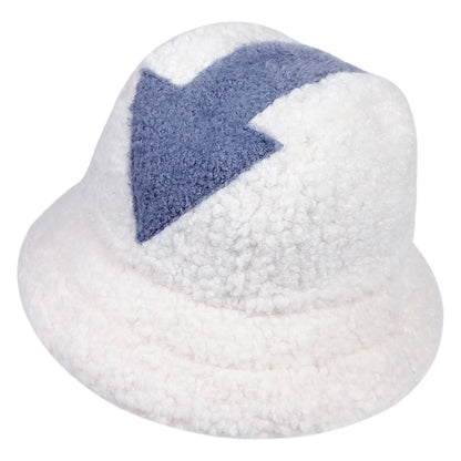 Unisex Arrow Style Personality Lambhair Bucket Hats