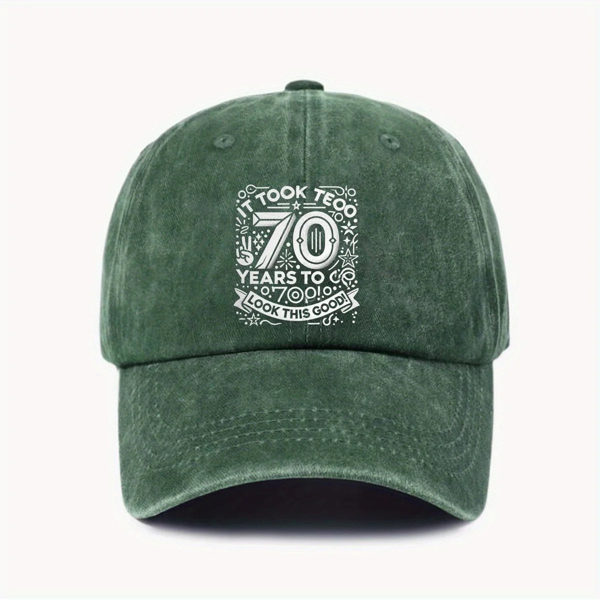 70 Years To Go Birthday Celebration Baseball Cap
