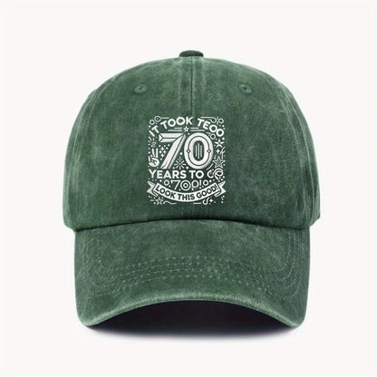 70 Years To Go Birthday Celebration Baseball Cap