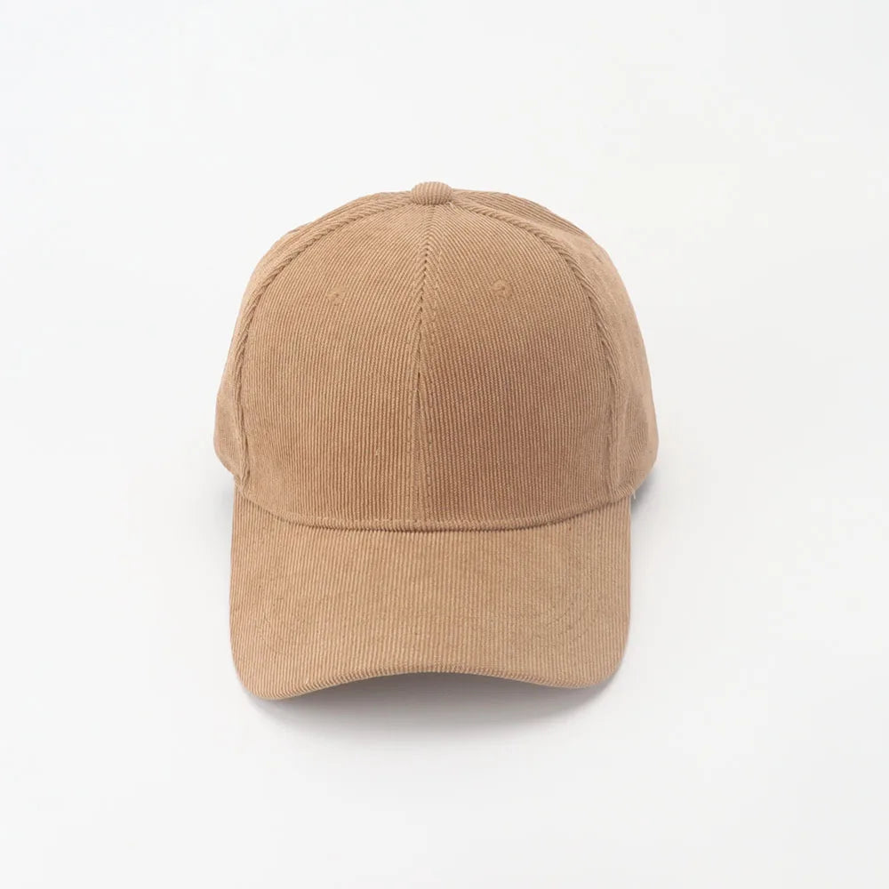 Retro Corduroy Casual Warm Baseball Cap