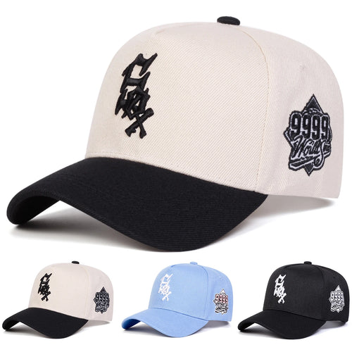 Unisex SOX 9999 Letter Embroidery Baseball Caps