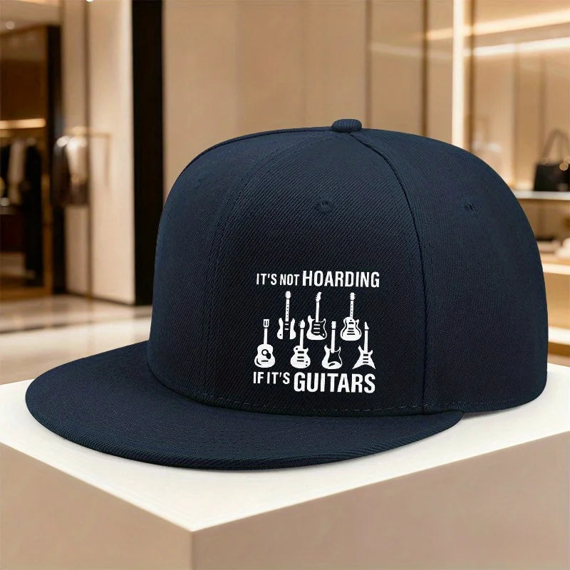 Guitars Not Hoarding Music Lover Snapback Cap