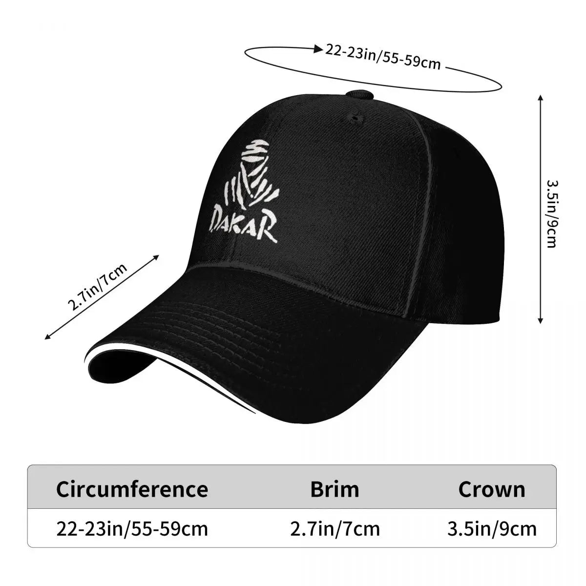 Dakar Rally Motorcycle Streetwear Hip Hop Baseball Cap