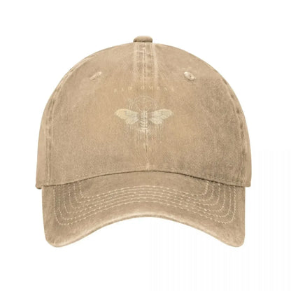 Bad Omens Moth Metal Rock Distressed Denim Baseball Cap