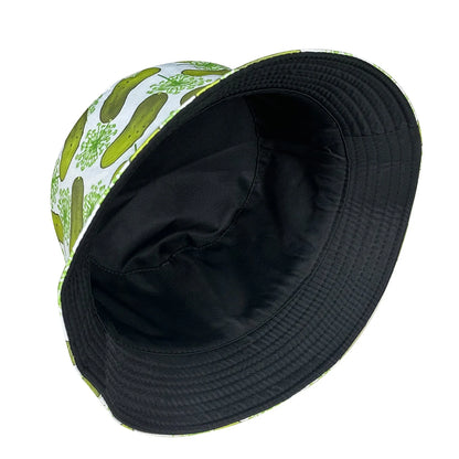 Cucumber Pattern Reversible Bucket Hat