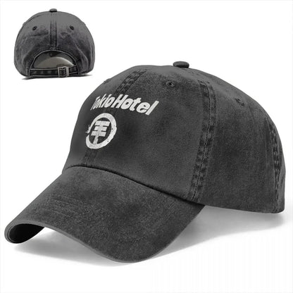 Tokio Hotel Distressed Denim Unisex Baseball Cap