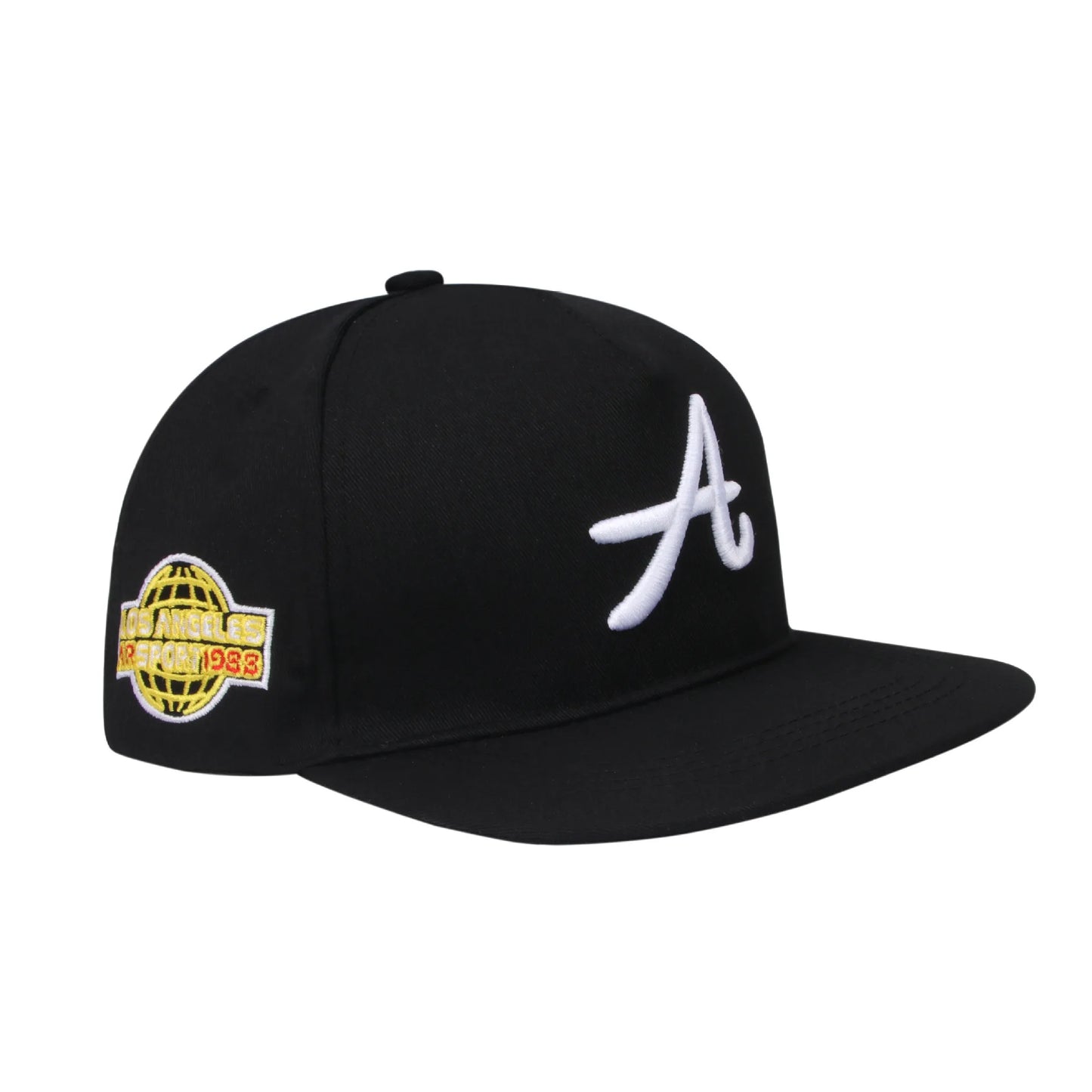 Adjustable Embroidered Flat Bill Snapback Baseball Hat