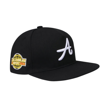 Adjustable Embroidered Flat Bill Snapback Baseball Hat