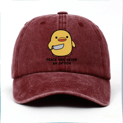 Yellow Duck Letter Baseball Cap
