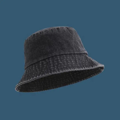 Women's Washed Denim Bucket Hat