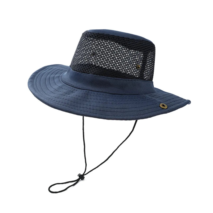 Unisex Mesh Summer Bucket Hat Sun Protection
