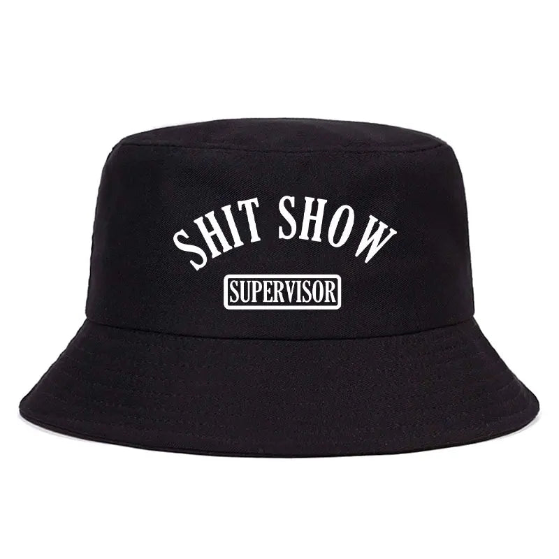 Shit Show Print Reversible Streetwear Bucket Hat