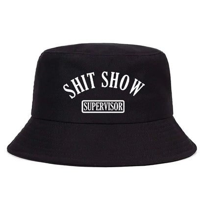 Shit Show Print Reversible Streetwear Bucket Hat