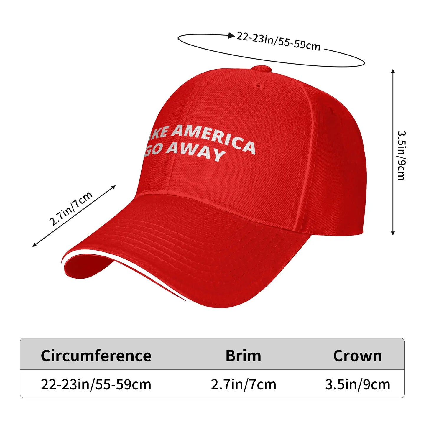 Make America Go Away MAGA Baseball Cap
