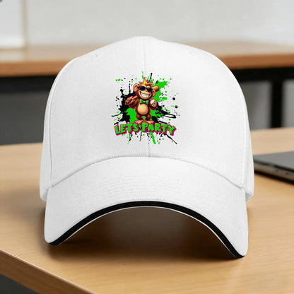 Party Animals Graphic Casual Outdoor Baseball Cap