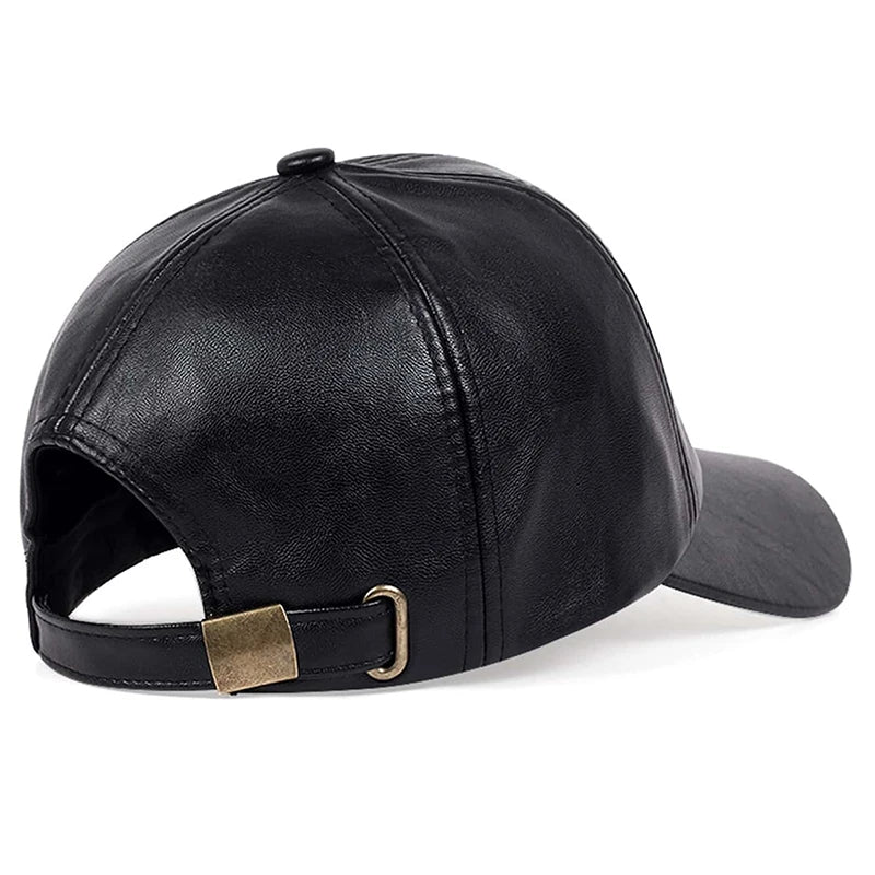PU Leather Baseball Cap
