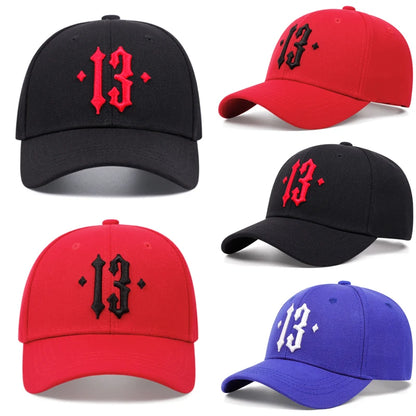 Unisex No.13 Embroidered Baseball Cap