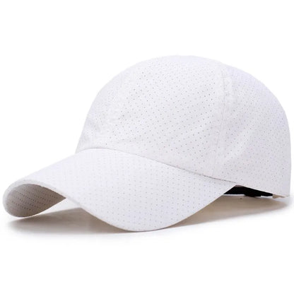Korean Breathable Mesh Solid Baseball Cap