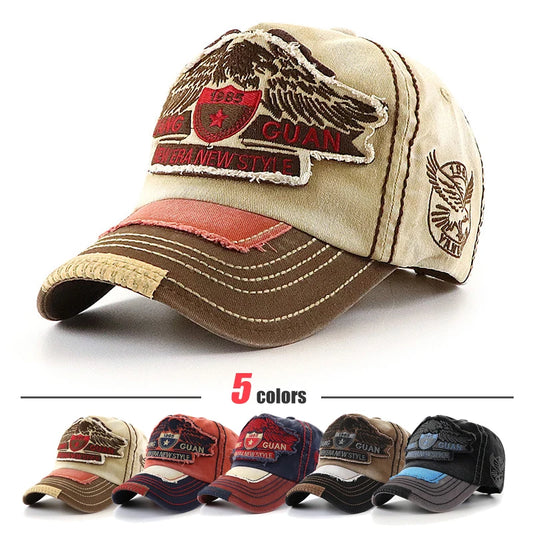 Eagle Embroidered Large Head Baseball Cap