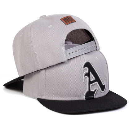 A Letter American Flag Embroidered Hip Hop Baseball Hat