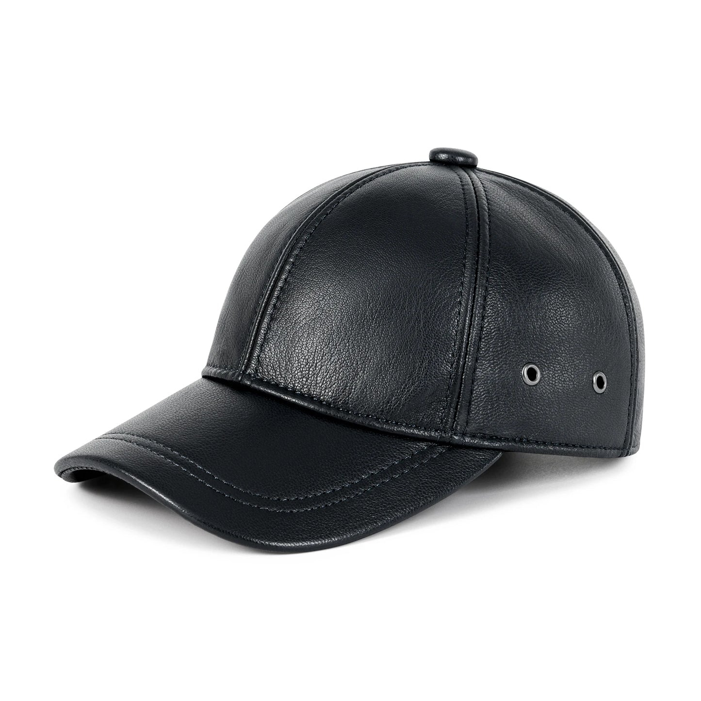 Unisex Genuine Leather Baseball Cap