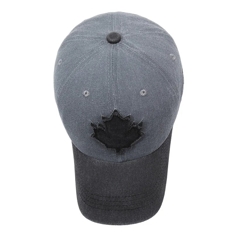 Maple Leaf Retro Washed Baseball Cap