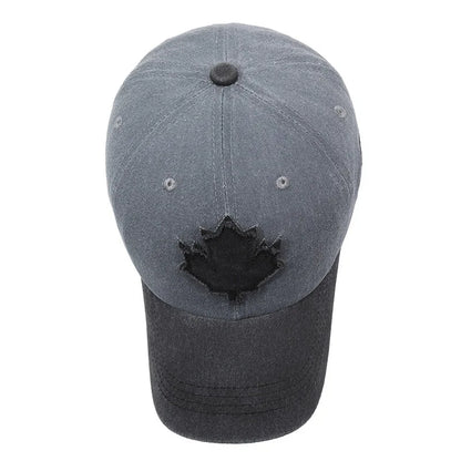 Maple Leaf Retro Washed Baseball Cap