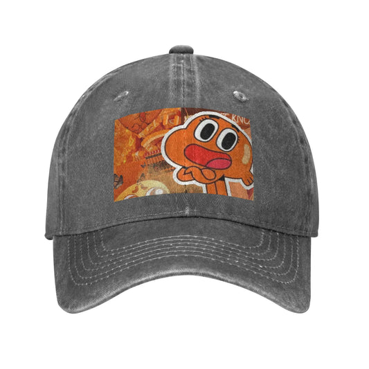 Darwin Watterson Washed Denim Adjustable Baseball Cap