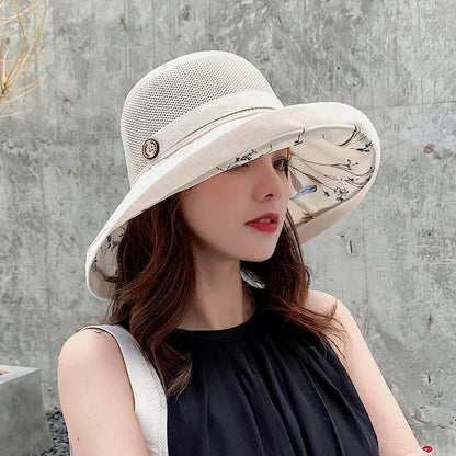 Women's Double-Sided Mesh Bucket Hat