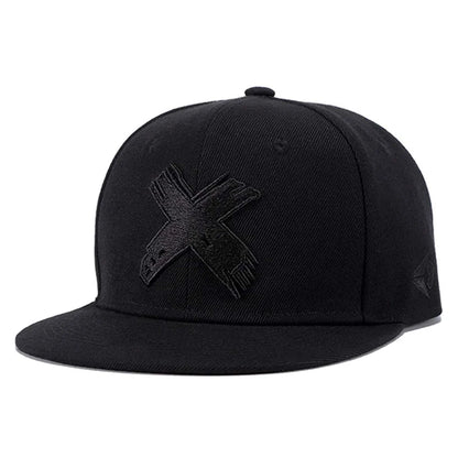 Unisex X Letter Embroidery Hip-hop Hats