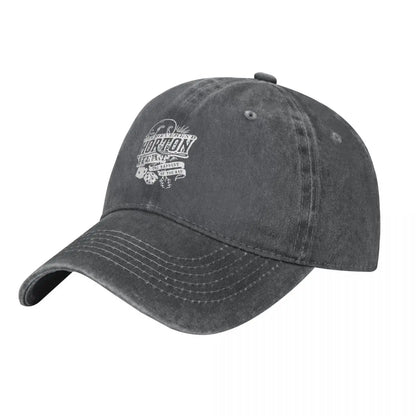 Vintage Distressed Reverend Horton Heat Denim Baseball Cap