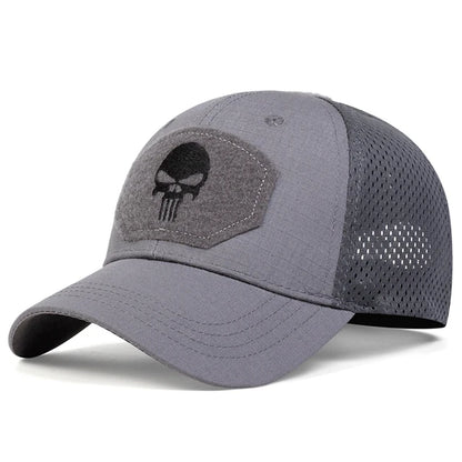 Skull Tactical Mesh Baseball Cap