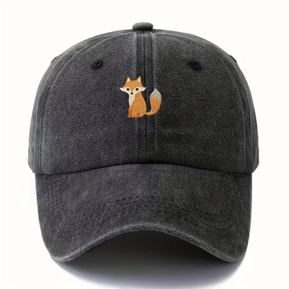 Cute Fox Print Daily Casual Baseball Cap