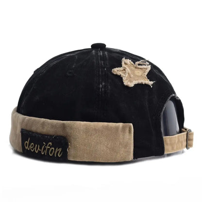 Retro Washed Brimless Docker Bucket Hat