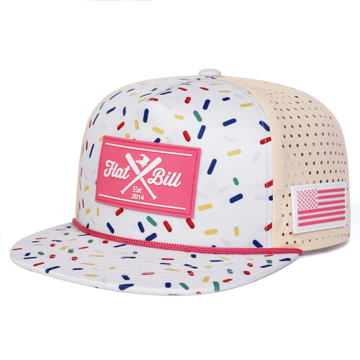Unisex FLAT BILL EST Embroidery Hip-hop Net Hats