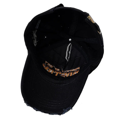 Boston Letter Embroidery Vintage Cotton Baseball Cap Unisex