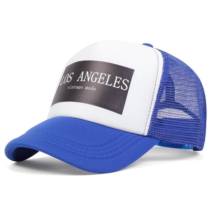 Unisex Los Angeles Print Baseball Mesh Caps