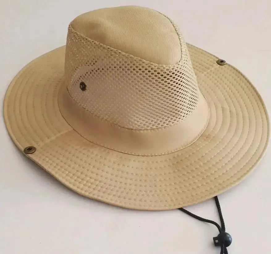 Wide Brim Straw Beach Sun Hat Men