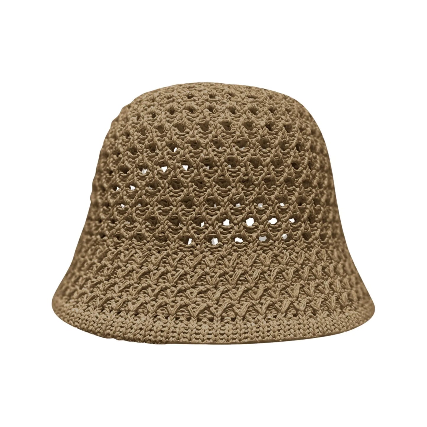 Korean Straw Handwoven Summer Bucket Hat