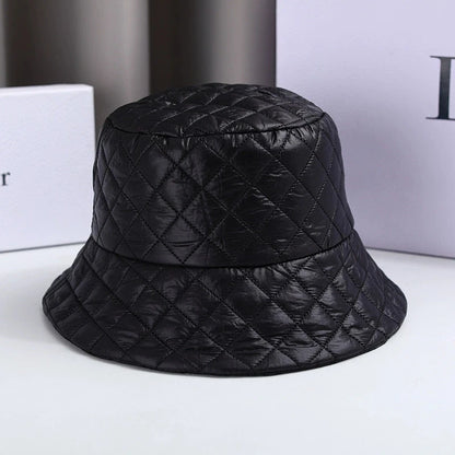 Waffle Knit Warm Bucket Hat