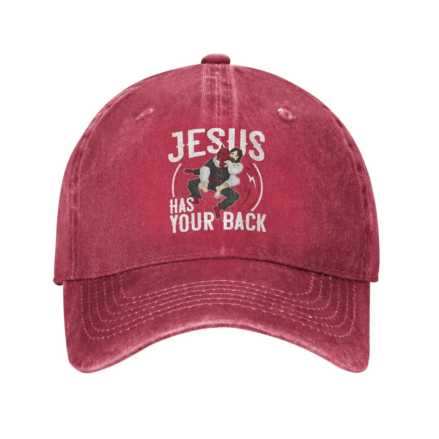Jesus Has Your Back Jiu Jitsu Baseball Cap