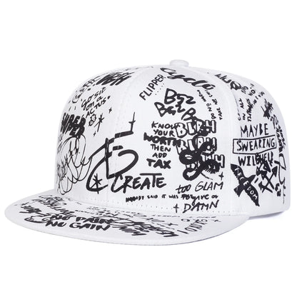 Colorful Letter Graffiti Hip Hop Snapback Cap