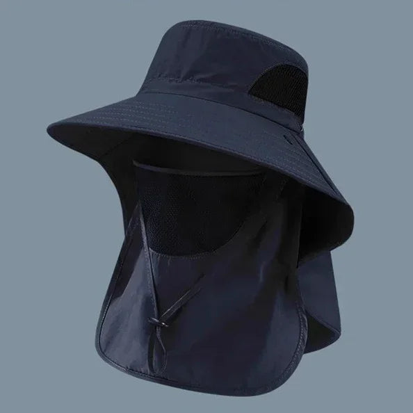 UV Protection Neck-Flap Bucket Hat